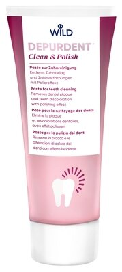 Зубна паста Dr. Wild Depurdent Clean & Polish для очищення і полірування зубів, 75 мл