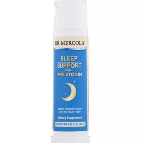 Комплекс Dr. Mercola Sleep Support with Melatonin Підтримка сну малина, 25 мл