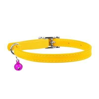 Нашийник для кошенят Collar 32488 WAUDOG Glamour з резинкою, ширина 9 мм довжина 22-30 см, жовтий