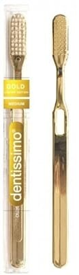 Зубна щітка Dentissimo Medium Gold середньої жорсткості, 1 штука