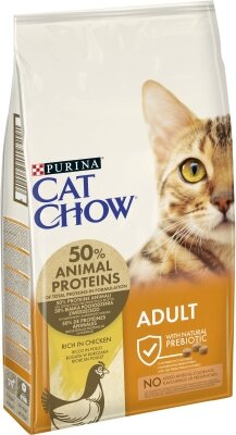 Корм сухий для кішок Purina Cat Chow Adult з куркою, 15 кг