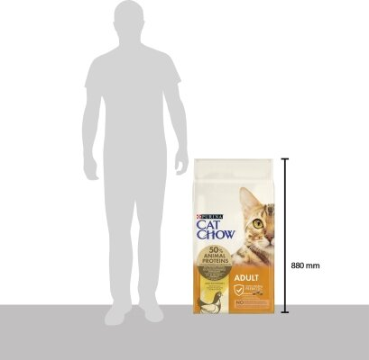 Корм сухий для кішок Purina Cat Chow Adult з куркою, 15 кг