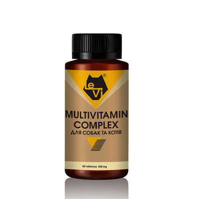 Мультивітамінний Комплекс для собак та котів LeVi 500 mg, 60 таблеток