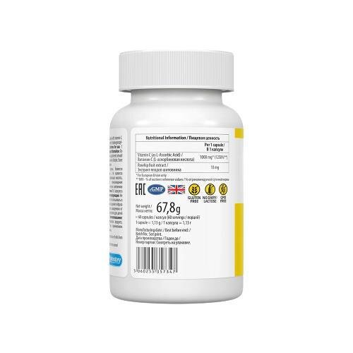 Вітамін C VPLab UltraVit Vitamin C 1000 мг, 60 капсул