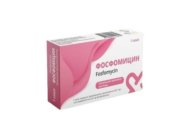 Фосфоміцин гранули д/ор. р-ну по 3 г №1 у саше