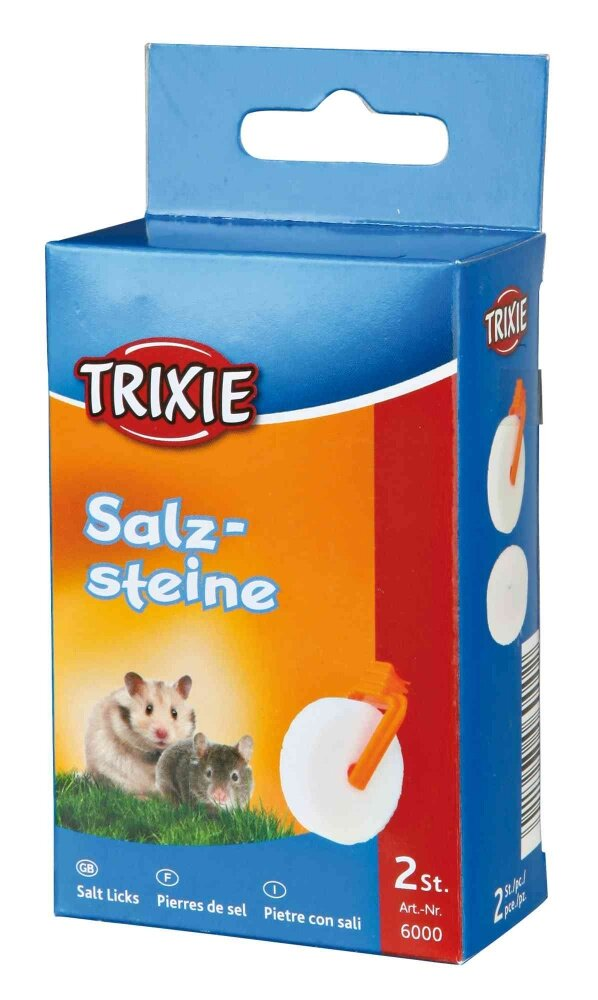 Ласощі для гризунів Trixie 6000 Брікет-сіль в упаковці, 54 г 2 штуки