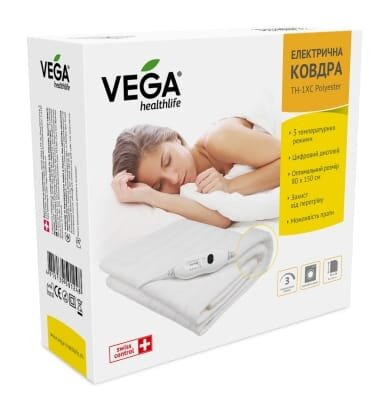 Електроковдра Vega TH1XC поліестер, 150 см х 80 см