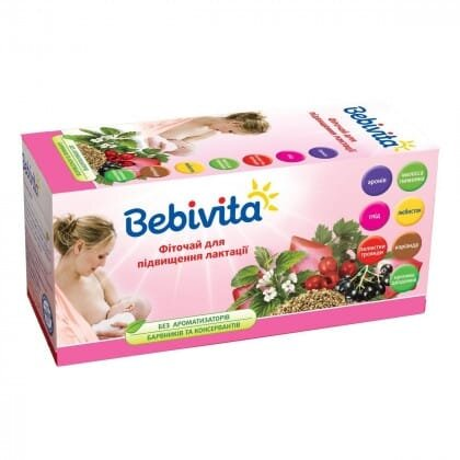 Фіточай Bebivita для підвищення лактації, 30 г