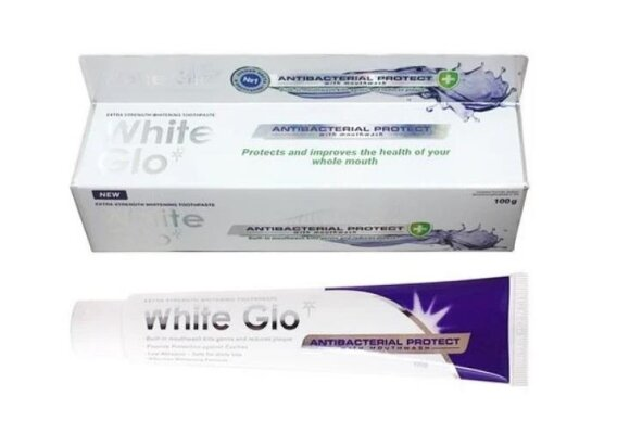 Зубна паста White Glo відбілююча з антибактеріальним ефектом та ополіскувачем 2 в 1, 100 г
