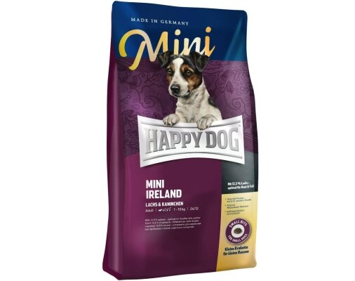Корм сухий Happy Dog Mini Ireland для собак малих порід з лососем та кроликом, 300 г