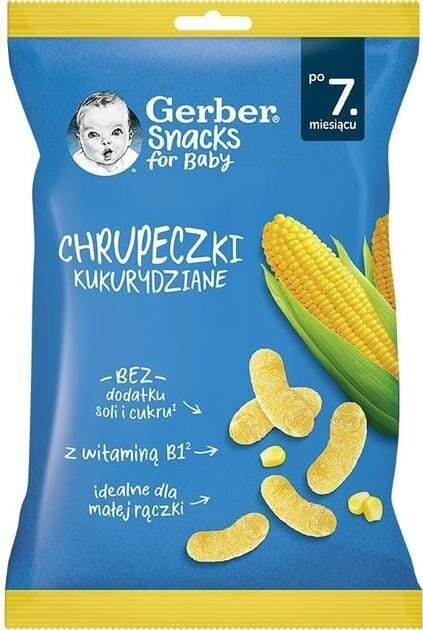 Снеки Gerber кукурудзяні для дітей із 7 місяців, 28 г