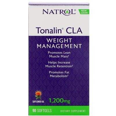 Кон'югована лінолева кислота Natrol Tonalin CLA 1200 мг, 90 капсул
