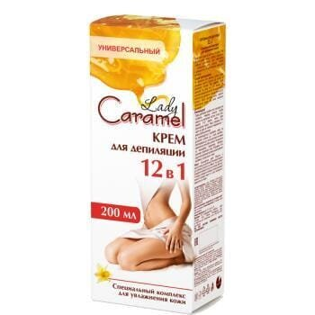 Крем Lady Caramel для депіляції тіла 12 в 1, 200 мл