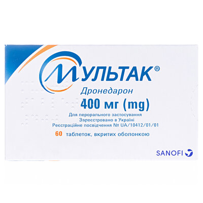 Мультак таблетки, в/о по 400 мг №60 (10х6)