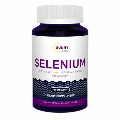 Селен Sunny Caps Selenium 50 мкг, 100 капсул