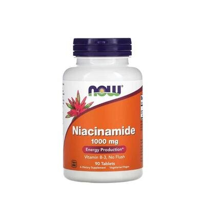 Ніацинамід NOW Niacinamide 1000 мг таблетки №90