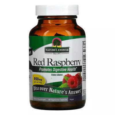 Червона малина Nature's Answer Red Raspberry 950 мг, 90 вегетарианских капсул