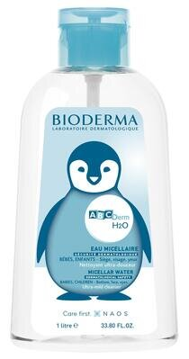 Розчин міцелярний Bioderma АBCDerm H2O дитячий для тіла, 1000 мл