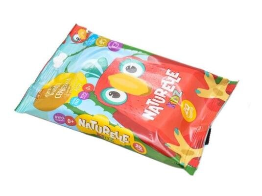 Серветки вологі Naturelle Kidz дитячі з екстрактом алое, 20 штук