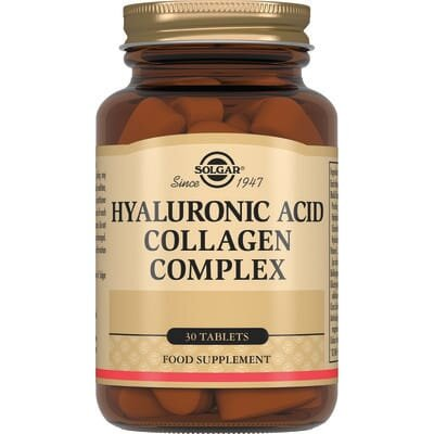 Колаген Гіалуронова кислота комплекс Solgar Collagen Hyaluronic Acid Complex таблетки №30