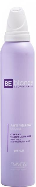 Мус для волосся Emmebi Italia BeBlond Silver Shine антижовтий, 200 мл