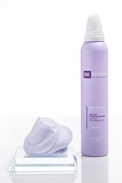 Мус для волосся Emmebi Italia BeBlond Silver Shine антижовтий, 200 мл