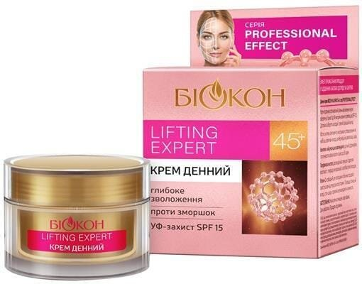 Крем для обличчя Біокон Professional Effect 45+ Lifting Expert SPF15 денний, 50 мл