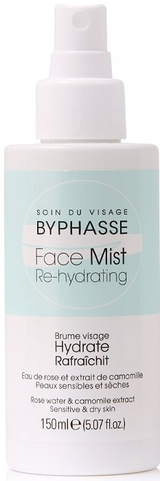 Міст для обличчя Byphasse Re-hydrating зволожуючий для сухої та чутливої шкіри, 150 мл