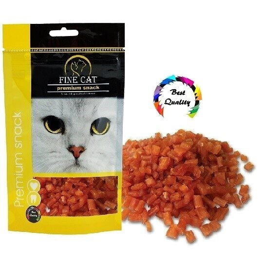 Ласощі натуральні Fine Cat для котів з м'ясом курки, 80 г
