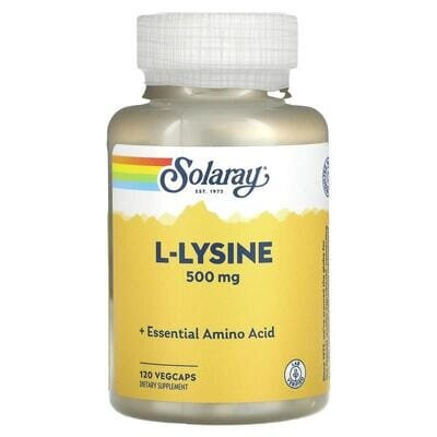 L-лізин Solaray L-Lysine 500 мг, 120 капсул