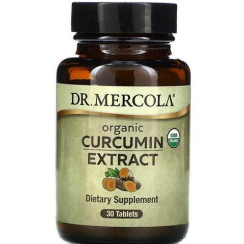 Куркумін Dr. Mercola Organic Curcumin Extract, 30 таблеток