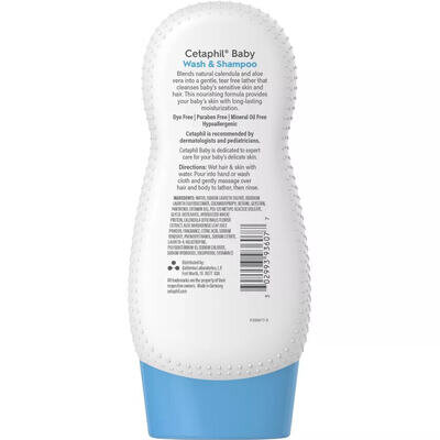 Гель-шампунь дитячий Cetaphil Baby Wash & Shampoo з календулою, 230 мл