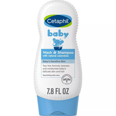 Гель-шампунь дитячий Cetaphil Baby Wash & Shampoo з календулою, 230 мл