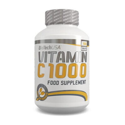 Вітамін С Biotech Vitamin C 1000 with rose hips, 100 таблеток