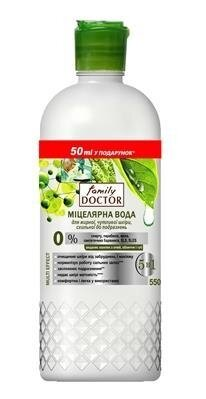 Міцелярна вода Family Doctor для жирної, чутливої шкіри, схильної до подразнень, 500 мл