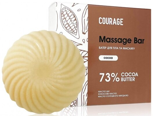 Баттер для тіла Courage Massage Bar какао, 60 г