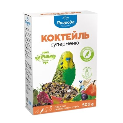 Корм для декоративних птахів Природа PR740030 Коктейль Суперменю, 500 г