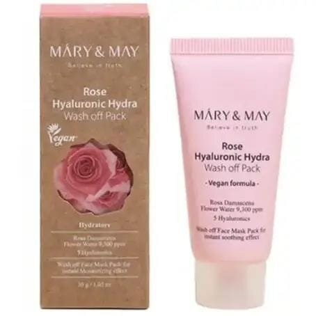 Маска Mary&May очищуюча з екстрактом троянди та гіалуронової кислоти, 30 г