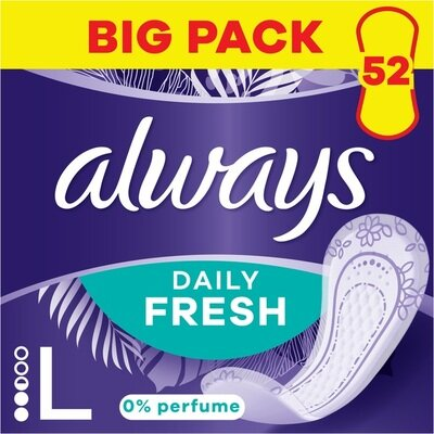 Прокладки щоденні Always Daily Fresh Long без запаху, 52 штук