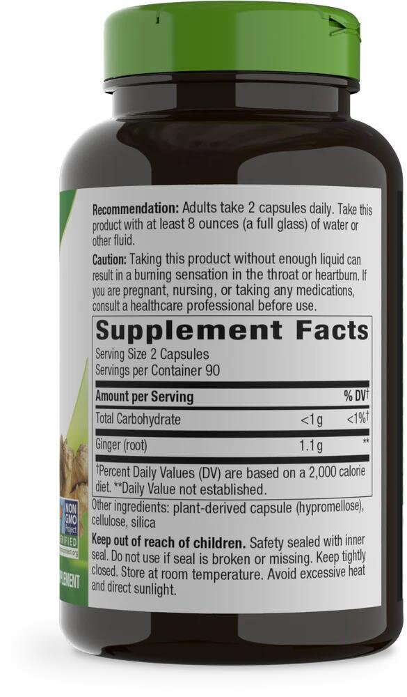 Імбиру корінь Nature's Way Ginger Root, 180 вегетаріанських капсул
