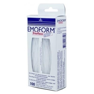 Зубні нитки Dr. Wild Emoform TrioFloss Суперфлос, стандартні 100 штук