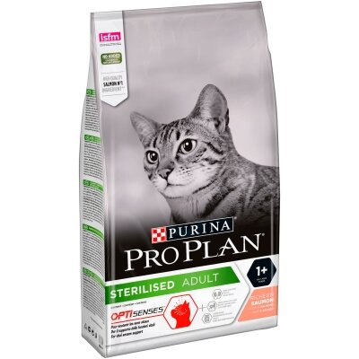 Корм сухий для котів Purina Pro Plan Sterilised Adult 1+ з лососем, 1,5 кг