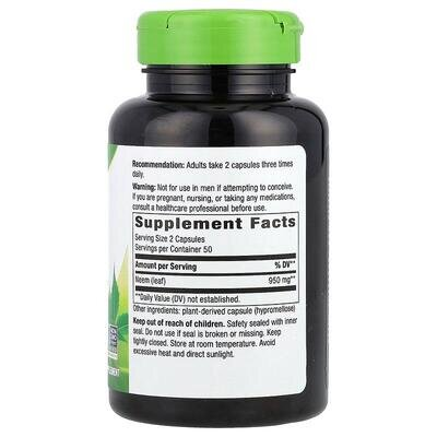 Німа лист Nature's Way Neem Leaf, 100 капсул