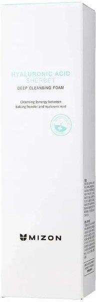 Пінка для обличчя очищуюча Mizon Hyaluronic Sherbet Deep з гіалуроновою кислотою, 150 мл