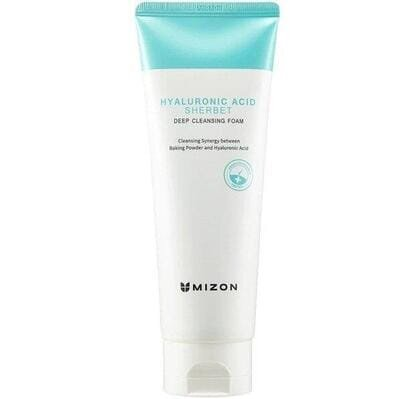 Пінка для обличчя очищуюча Mizon Hyaluronic Sherbet Deep з гіалуроновою кислотою, 150 мл
