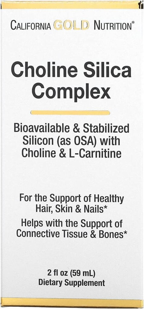 Холіновий та кремнієвий комплекс California Gold Nutrition Choline Silica Complex, 59 мл