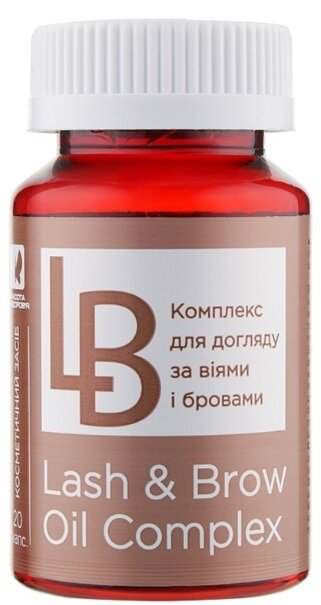 Комплекс олій LB Lash & Brow Oil Complex з догляду за віями і бровами, капсули, 20 шт