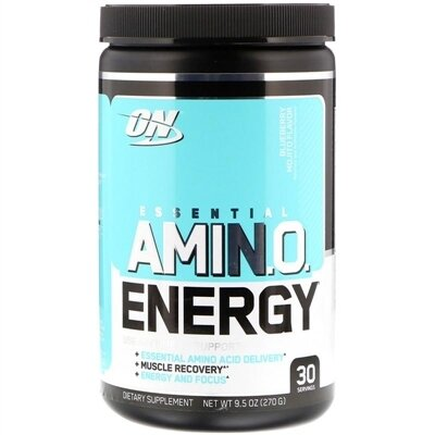 Амінокислота Optimum Nutrition Essential Amin.o. Energy, чорничний мохіто, 30 порцій