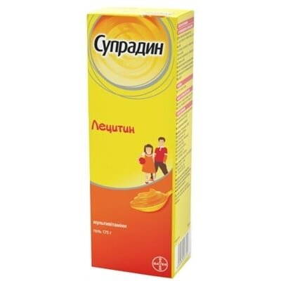 Супрадин Лецитин гель по 175 г у тубах