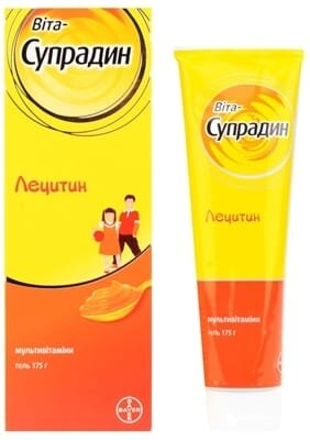 Супрадин Лецитин гель по 175 г у тубах